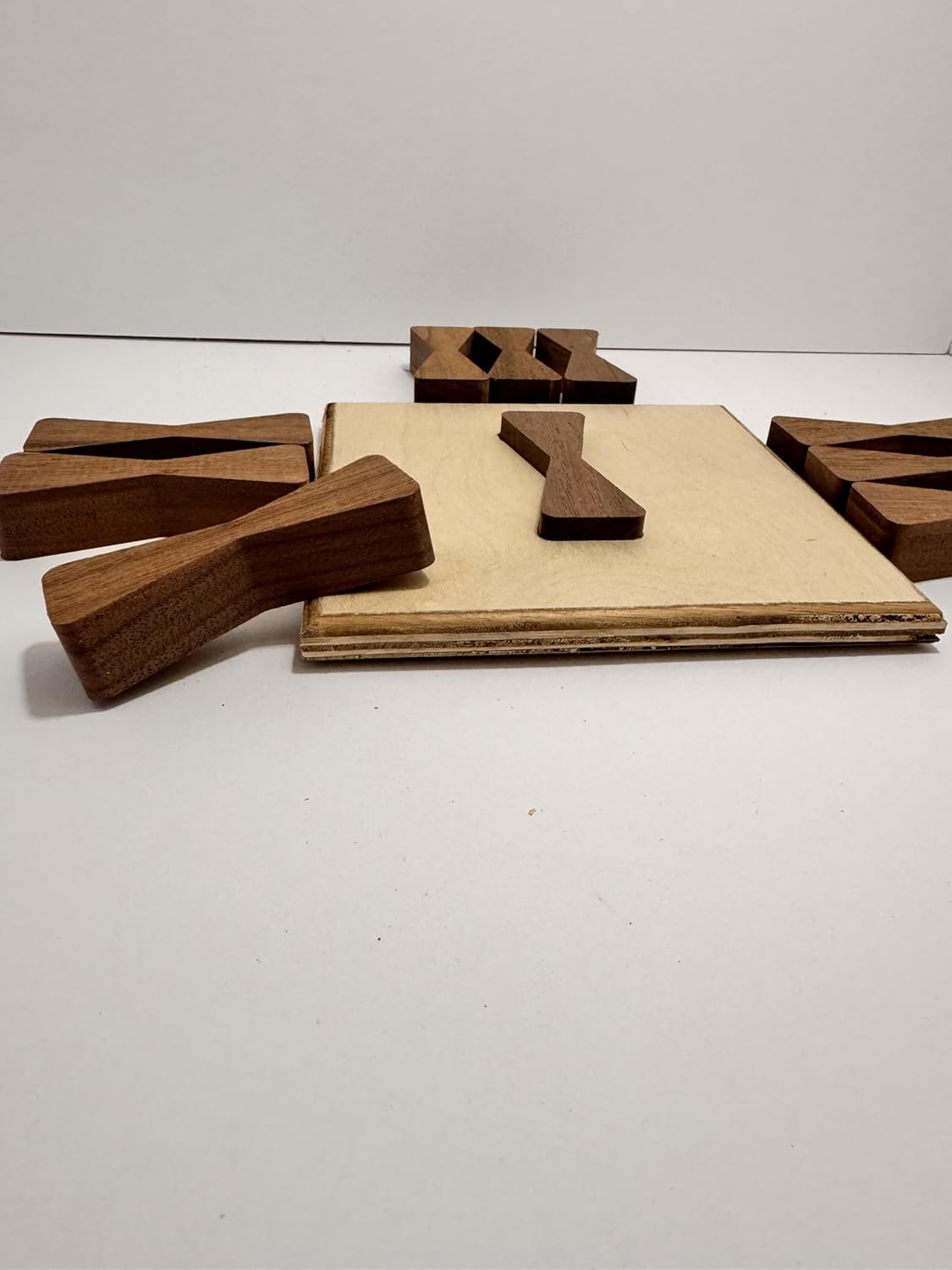 Walnut Bow Tie Inlays - 10 Pack with router template