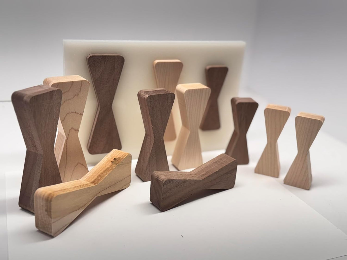 No Chiseling Bow Tie Inlays - Premium Walnut Maple Bow Tie Inlay With Router Template Jig