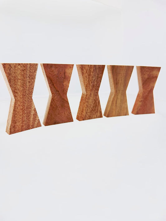 Walnut Wood Bow Tie Inlays 5 pack