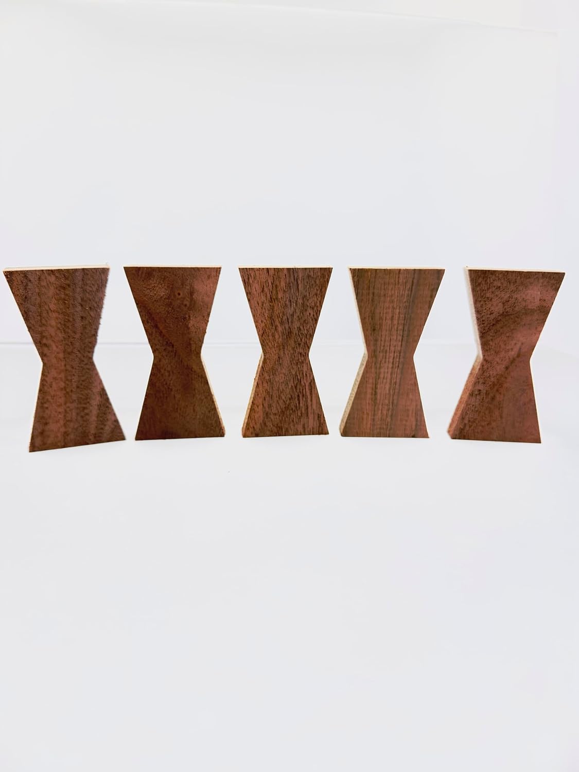 Walnut Wood Bow Tie Inlays 5 pack