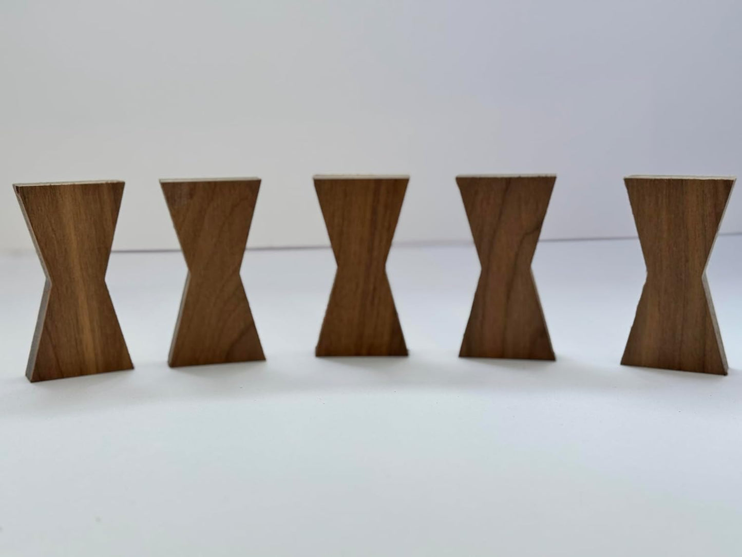 Walnut Wood Bow Tie Inlays 5 pack