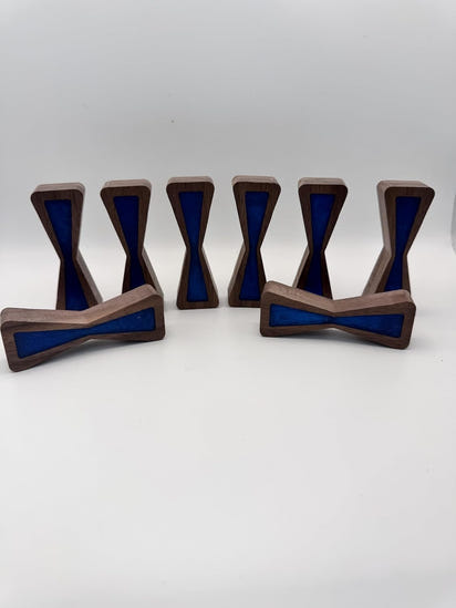 Walnut Bow Tie Inlays With Router Template 8pc