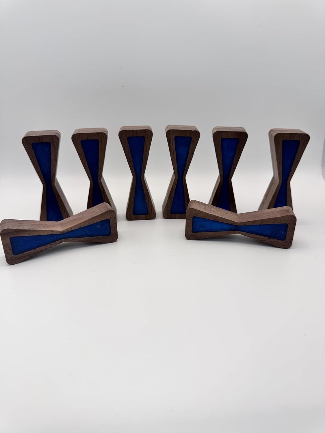 Walnut Bow Tie Inlays With Router Template 8pc