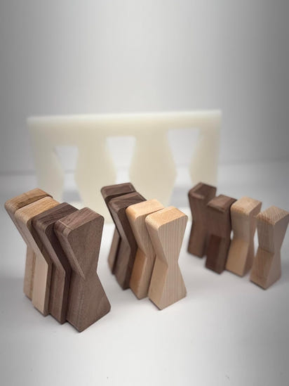 No Chiseling Bow Tie Inlays - Premium Walnut Maple Bow Tie Inlay With Router Template Jig