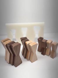 No Chiseling Bow Tie Inlays - Premium Walnut Maple Bow Tie Inlay With Router Template Jig