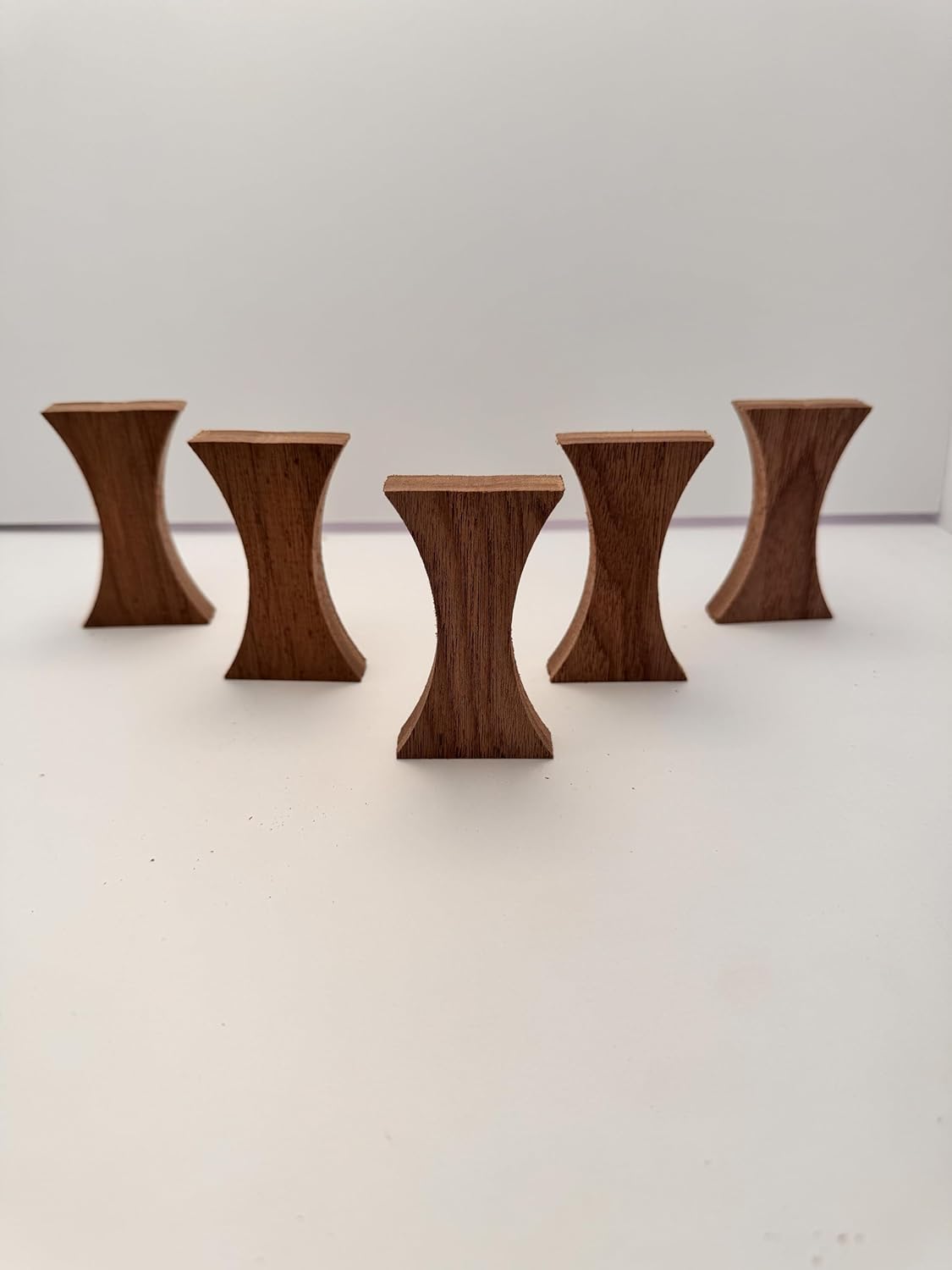 Walnut Bow Tie Inlay Hour Glass Shaped 5 pack
