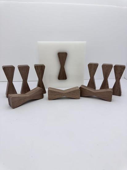 No Chiseling Bow Tie Inlays - Elegant Walnut Bow Tie Inlay With Router Template Jig