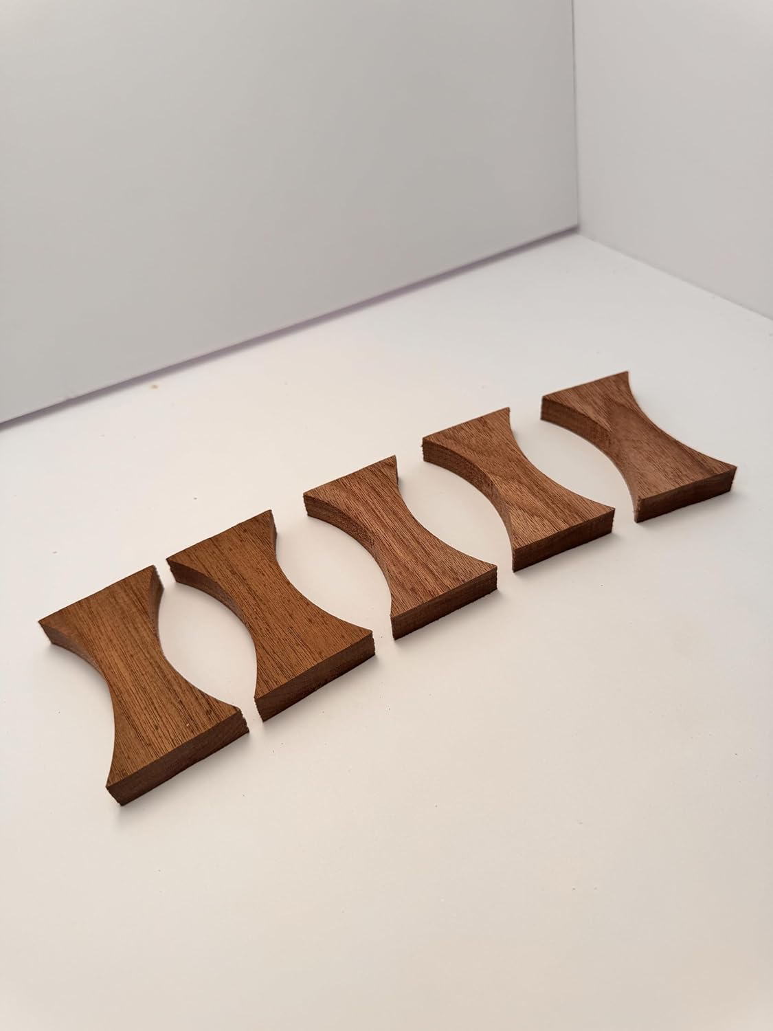 Walnut Bow Tie Inlay Hour Glass Shaped 5 pack