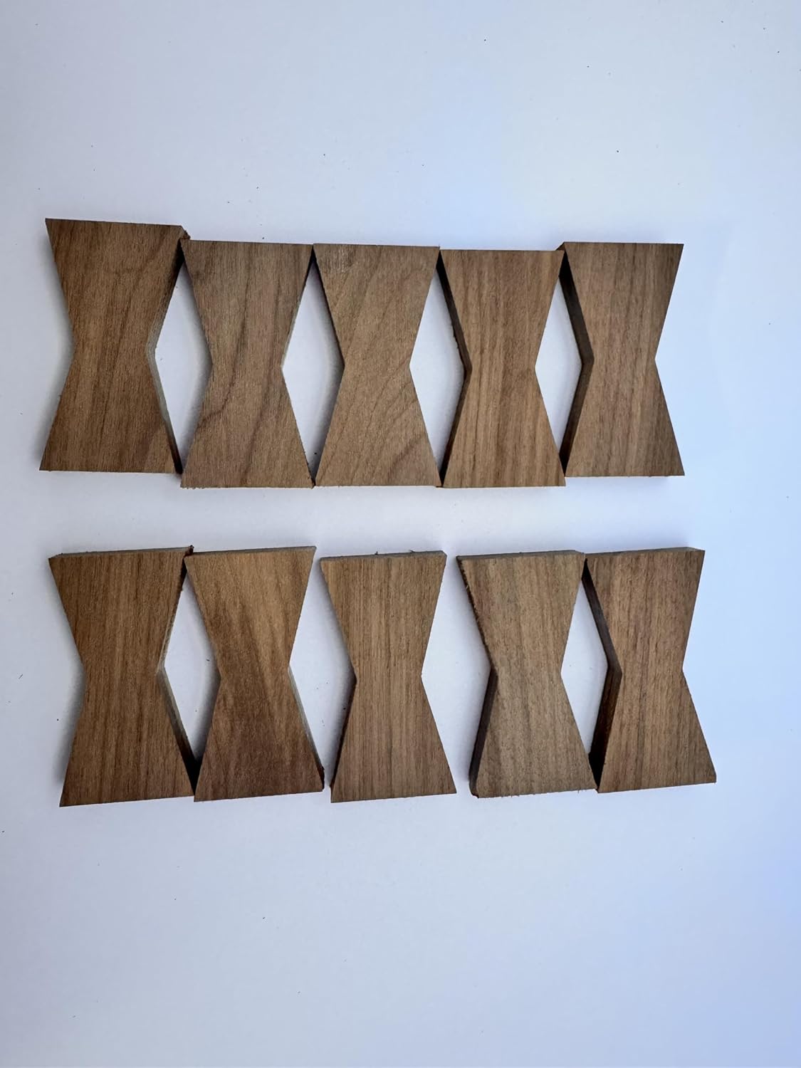 Walnut Butterfly Bow Tie Inlays 10 pack