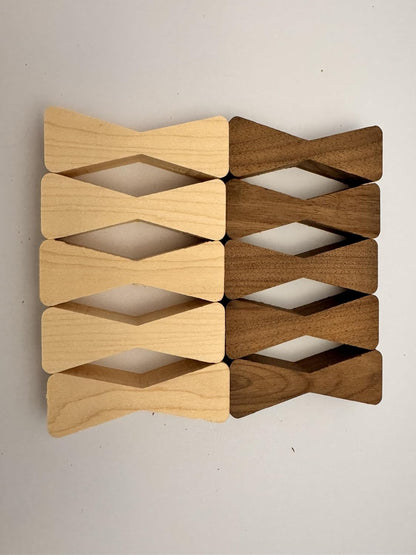 Walnut & Maple Bow Tie Inlays with Template