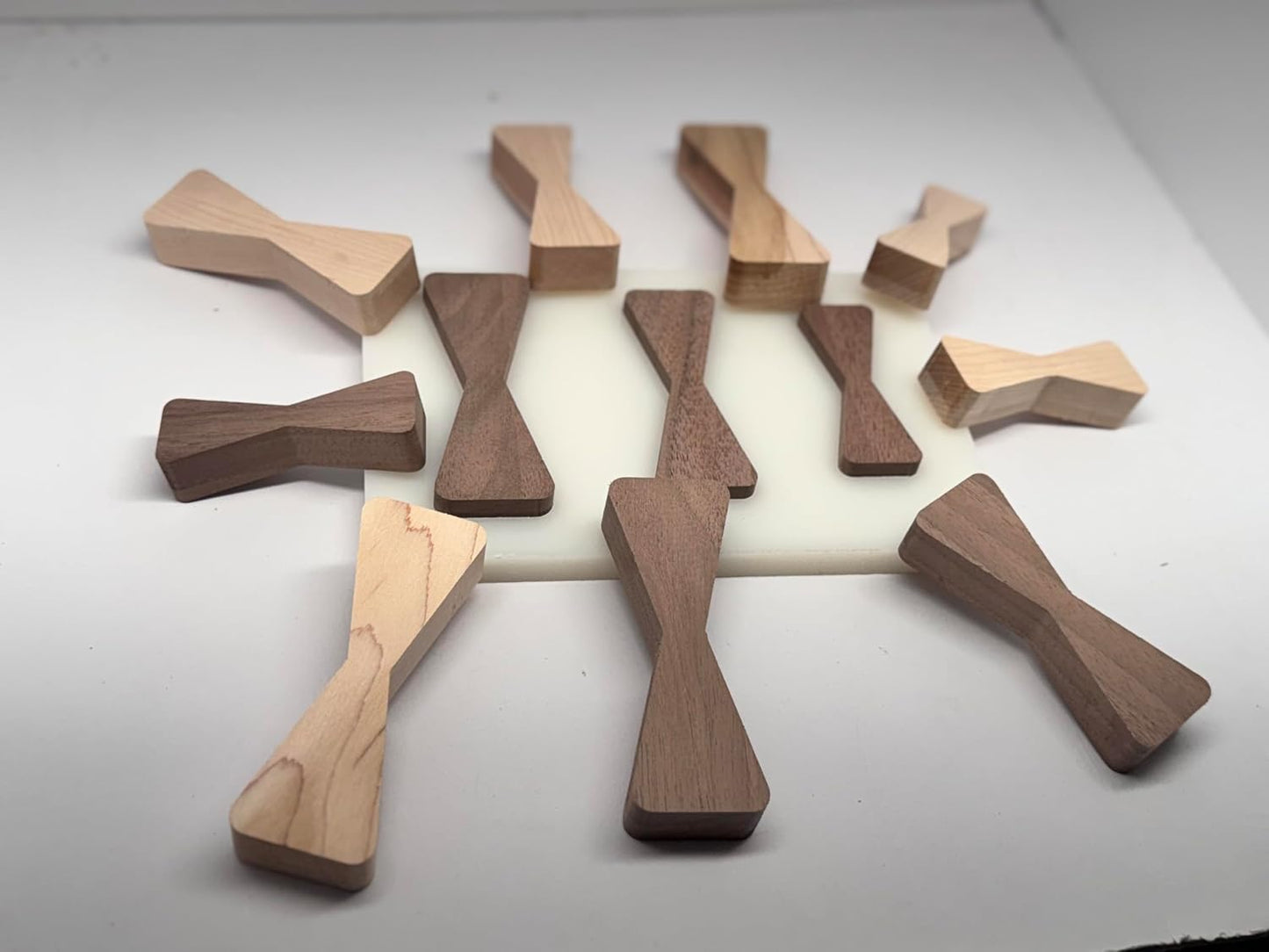 No Chiseling Bow Tie Inlays - Premium Walnut Maple Bow Tie Inlay With Router Template Jig