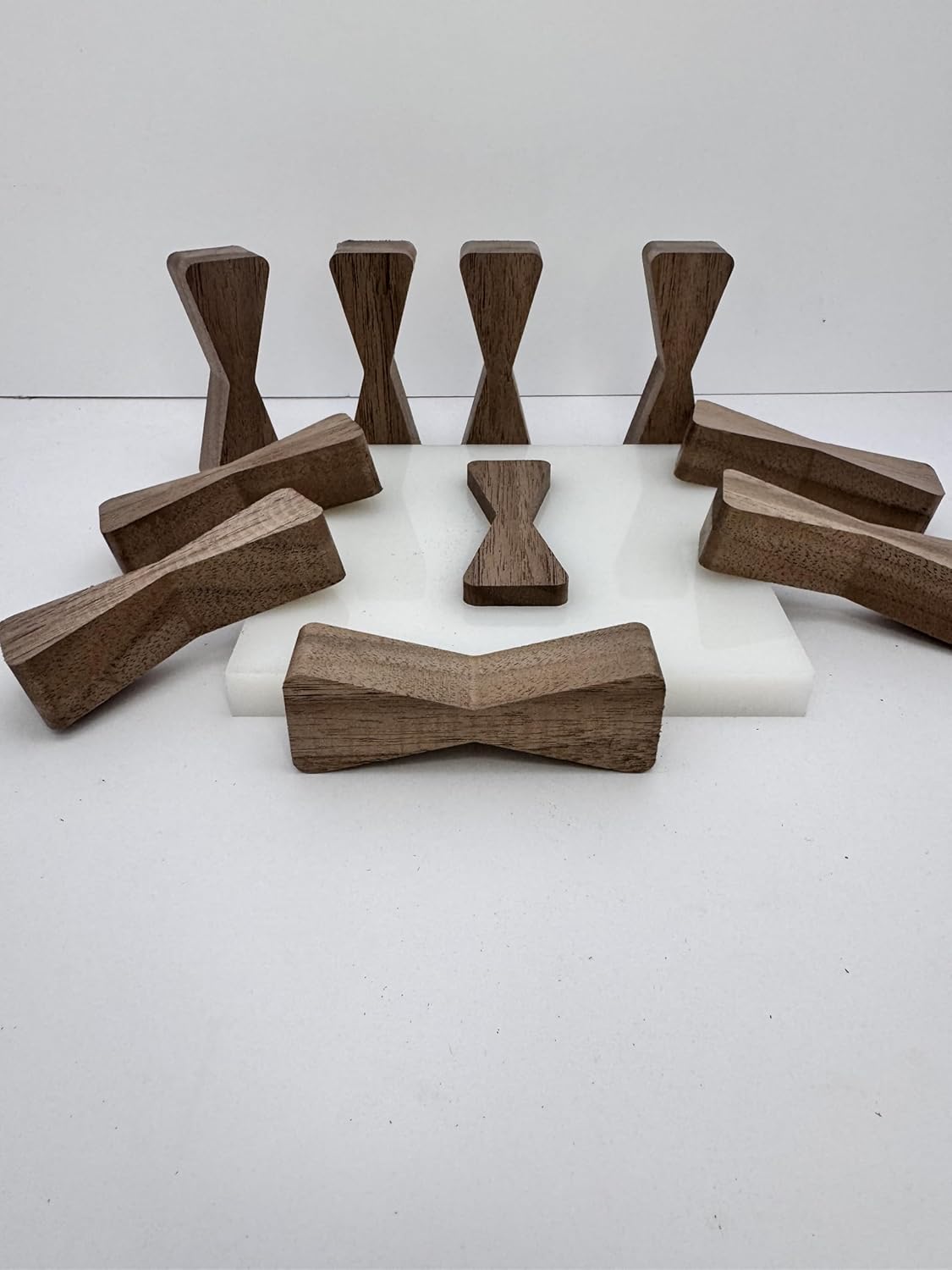 No Chiseling Bow Tie Inlays - Elegant Walnut Bow Tie Inlay With Router Template Jig