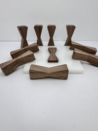 No Chiseling Bow Tie Inlays - Elegant Walnut Bow Tie Inlay With Router Template Jig