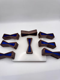 Walnut Bow Tie Inlays With Router Template 8pc