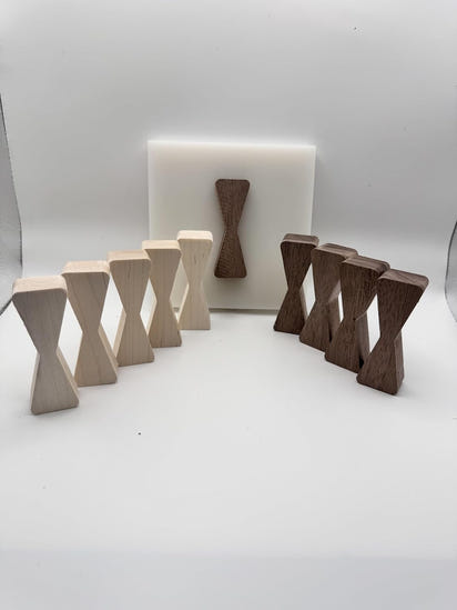 EZ Walnut & Maple Bow Tie Inlays- No Chiseling Inlays Router Template Included.