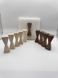 EZ Walnut & Maple Bow Tie Inlays- No Chiseling Inlays Router Template Included.