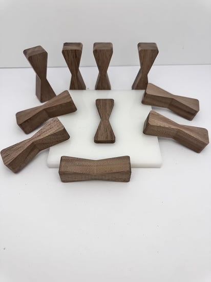 No Chiseling Bow Tie Inlays - Elegant Walnut Bow Tie Inlay With Router Template Jig