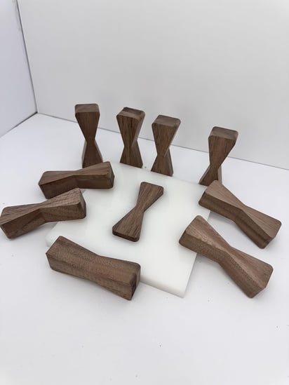 No Chiseling Bow Tie Inlays - Elegant Walnut Bow Tie Inlay With Router Template Jig