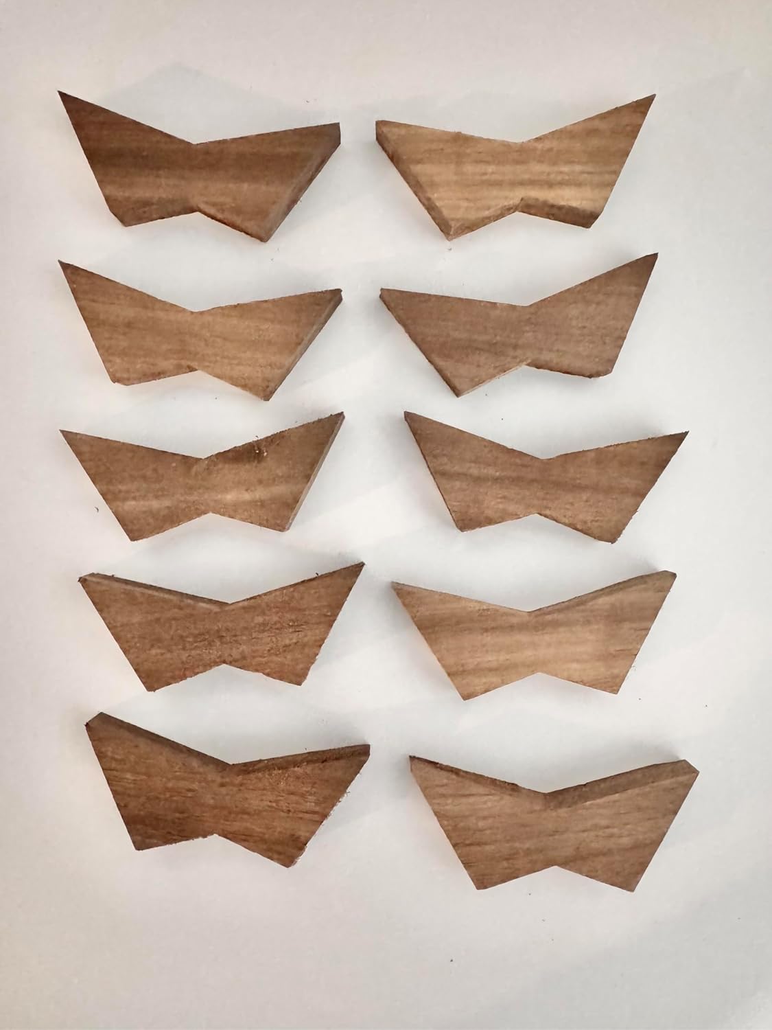 Walnut Butterfly Bow Tie Inlays 10 pack