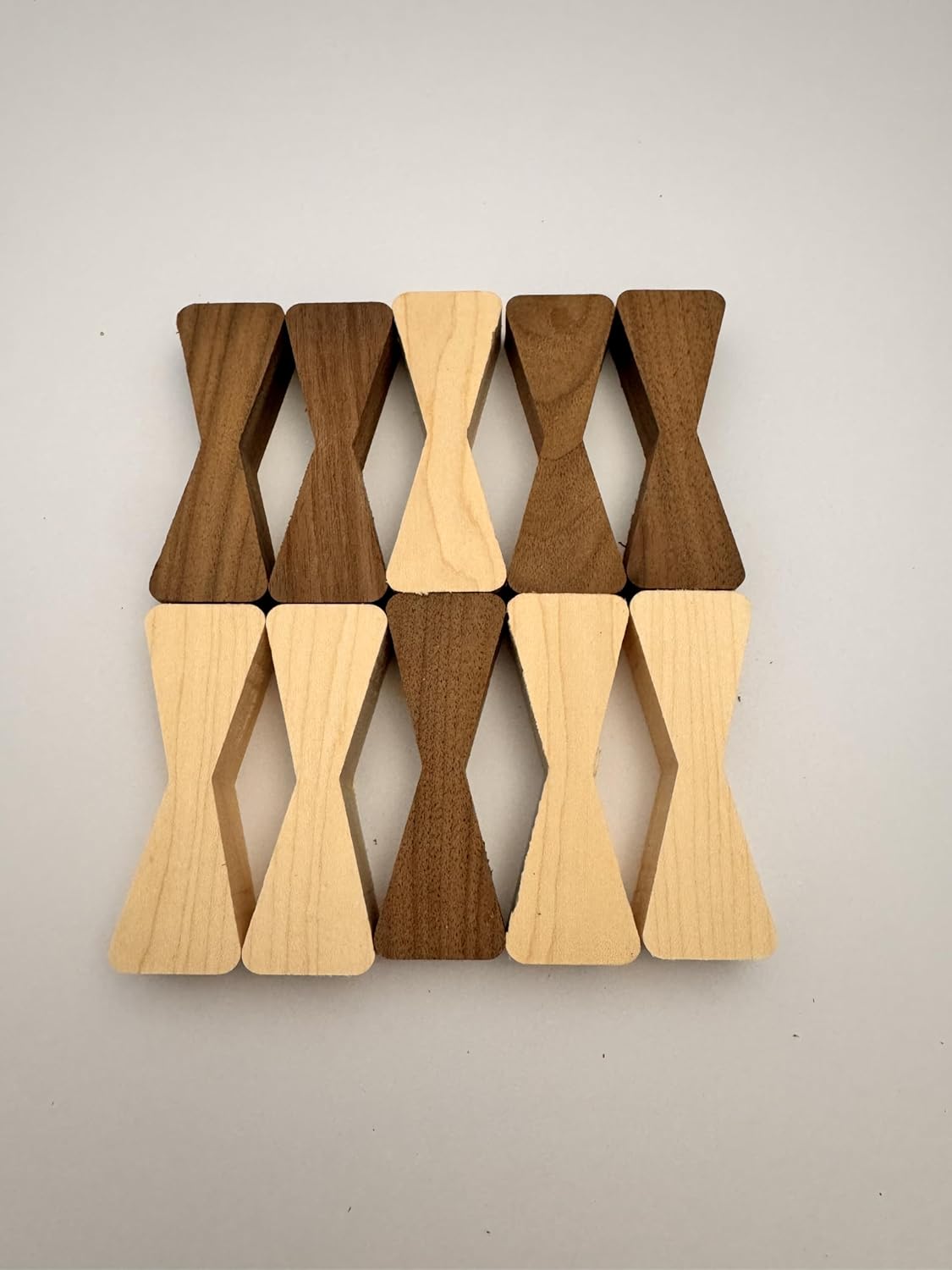 Walnut & Maple Bow Tie Inlays with Template