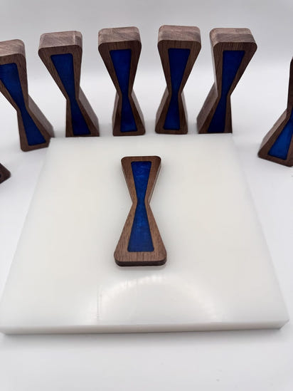 Walnut Bow Tie Inlays With Router Template 8pc