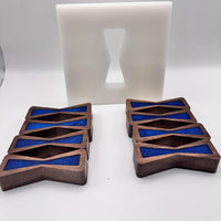 Walnut Bow Tie Inlays With Router Template 8pc