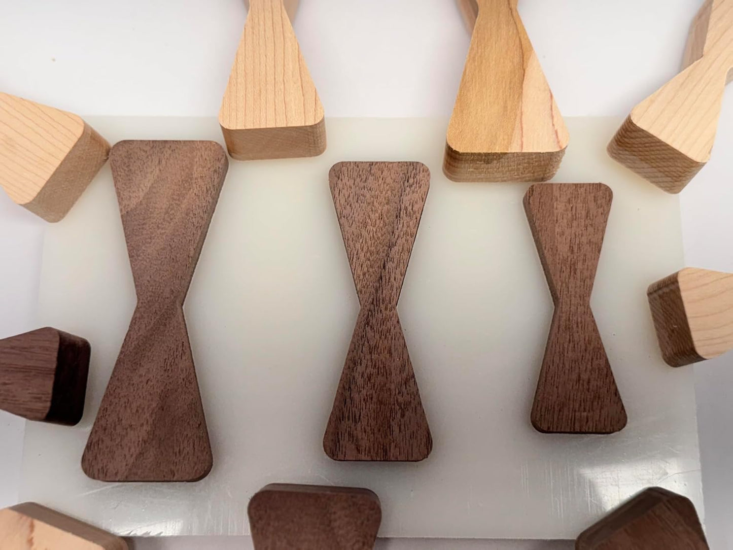 No Chiseling Bow Tie Inlays - Premium Walnut Maple Bow Tie Inlay With Router Template Jig