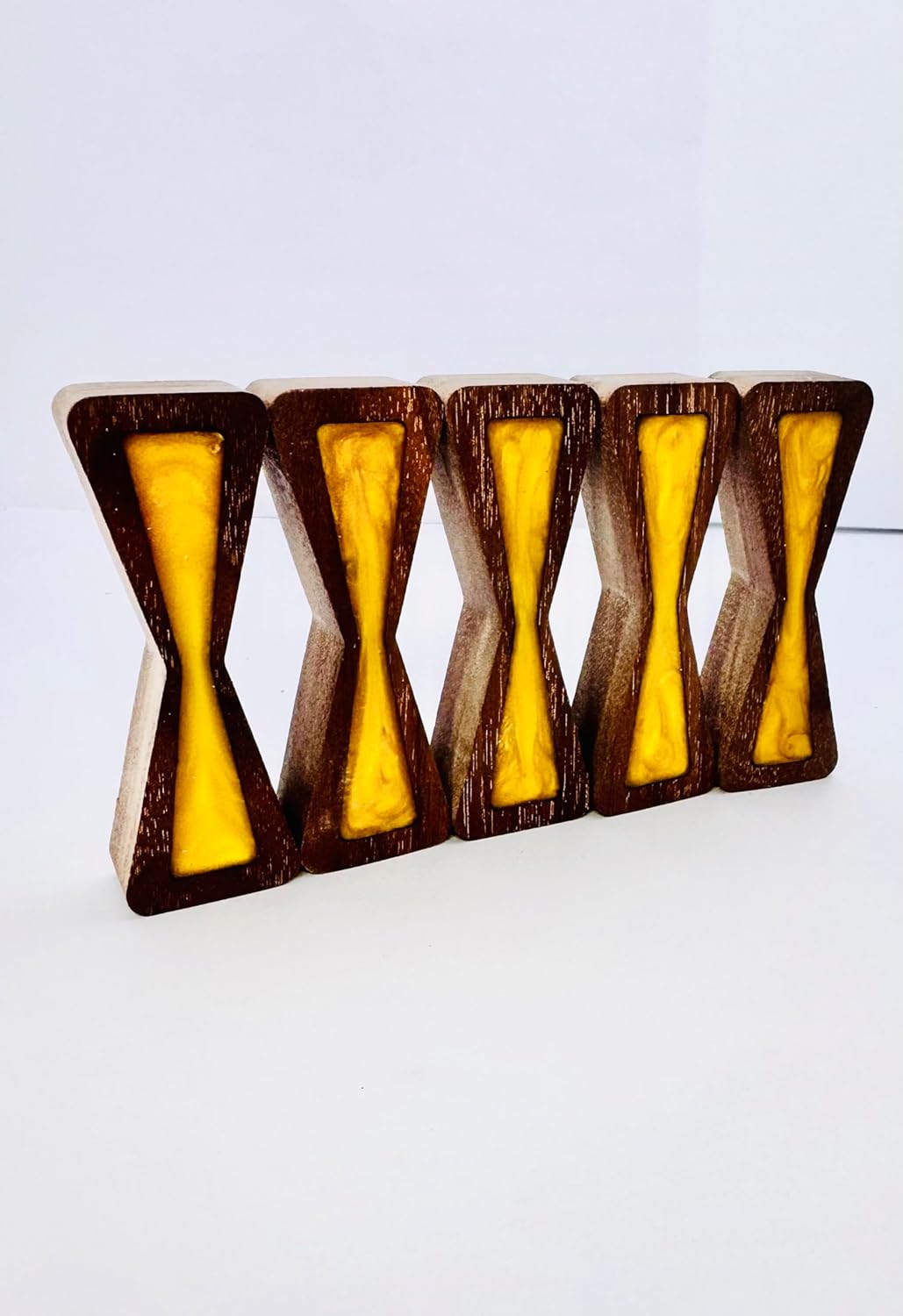 Walnut Bow Tie Inlays With Epoxy 5 Pack For Wood Workers