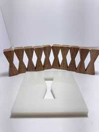 No Chiseling Bow Tie Inlays - Mahogany Wood Inlays For Wood Working With Router Template