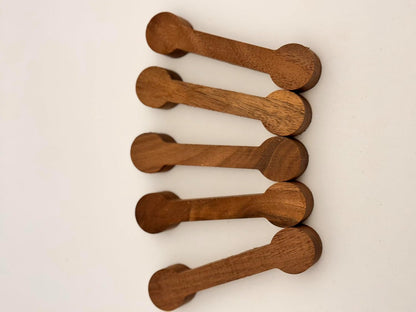 Walnut Bow Tie Inlays, Dog Bone Shaped 5 pack