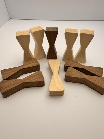 Walnut & Maple Bow Tie Inlays with Template