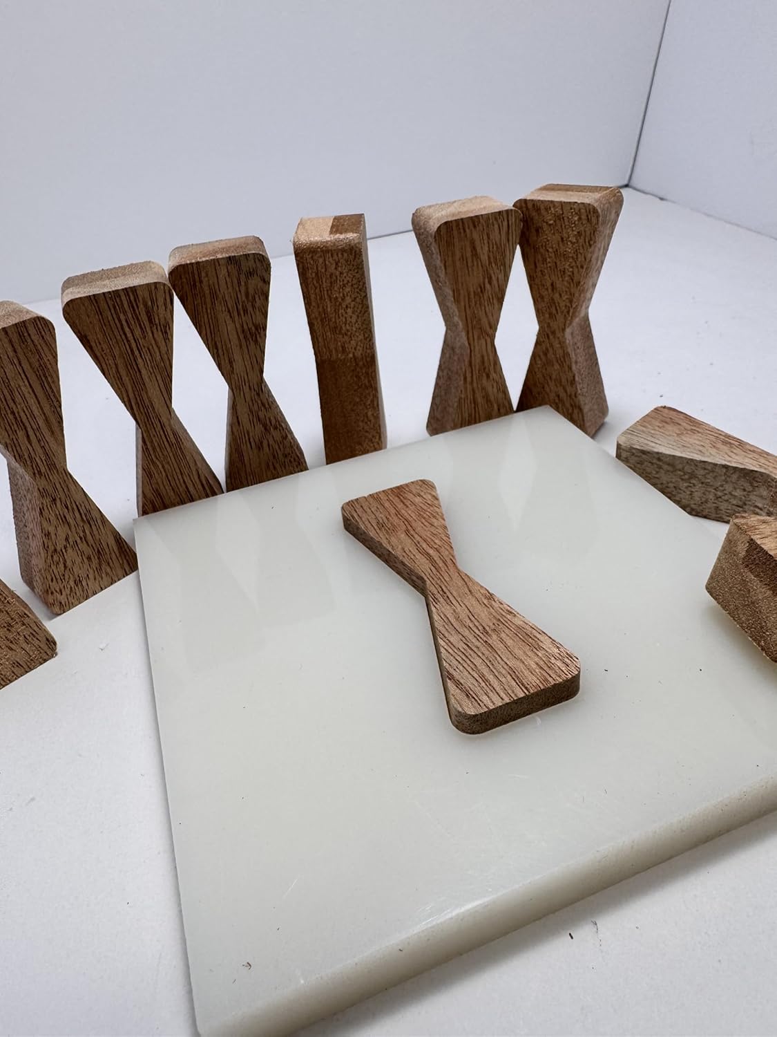 No Chiseling Bow Tie Inlays - Mahogany Wood Inlays For Wood Working With Router Template