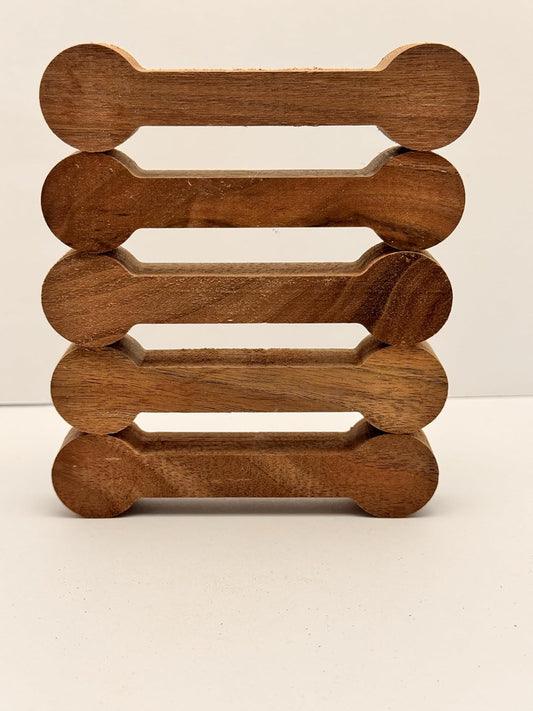 Walnut Bow Tie Inlays, Dog Bone Shaped 5 pack