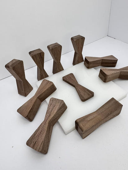 No Chiseling Bow Tie Inlays - Elegant Walnut Bow Tie Inlay With Router Template Jig