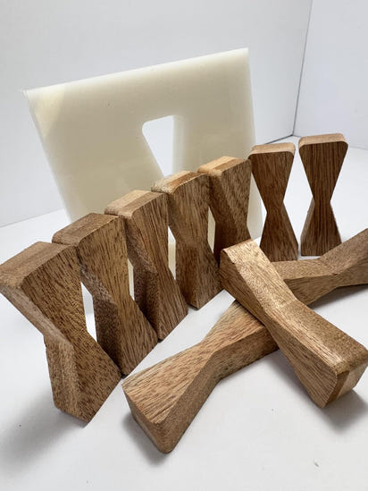 No Chiseling Bow Tie Inlays - Mahogany Wood Inlays For Wood Working With Router Template