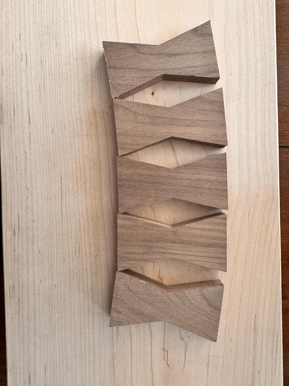 Walnut Wood Bow Tie Inlays 5 pack