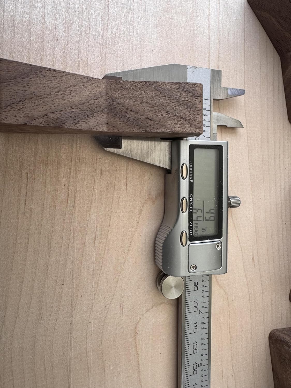 side view of bow tie inlay
