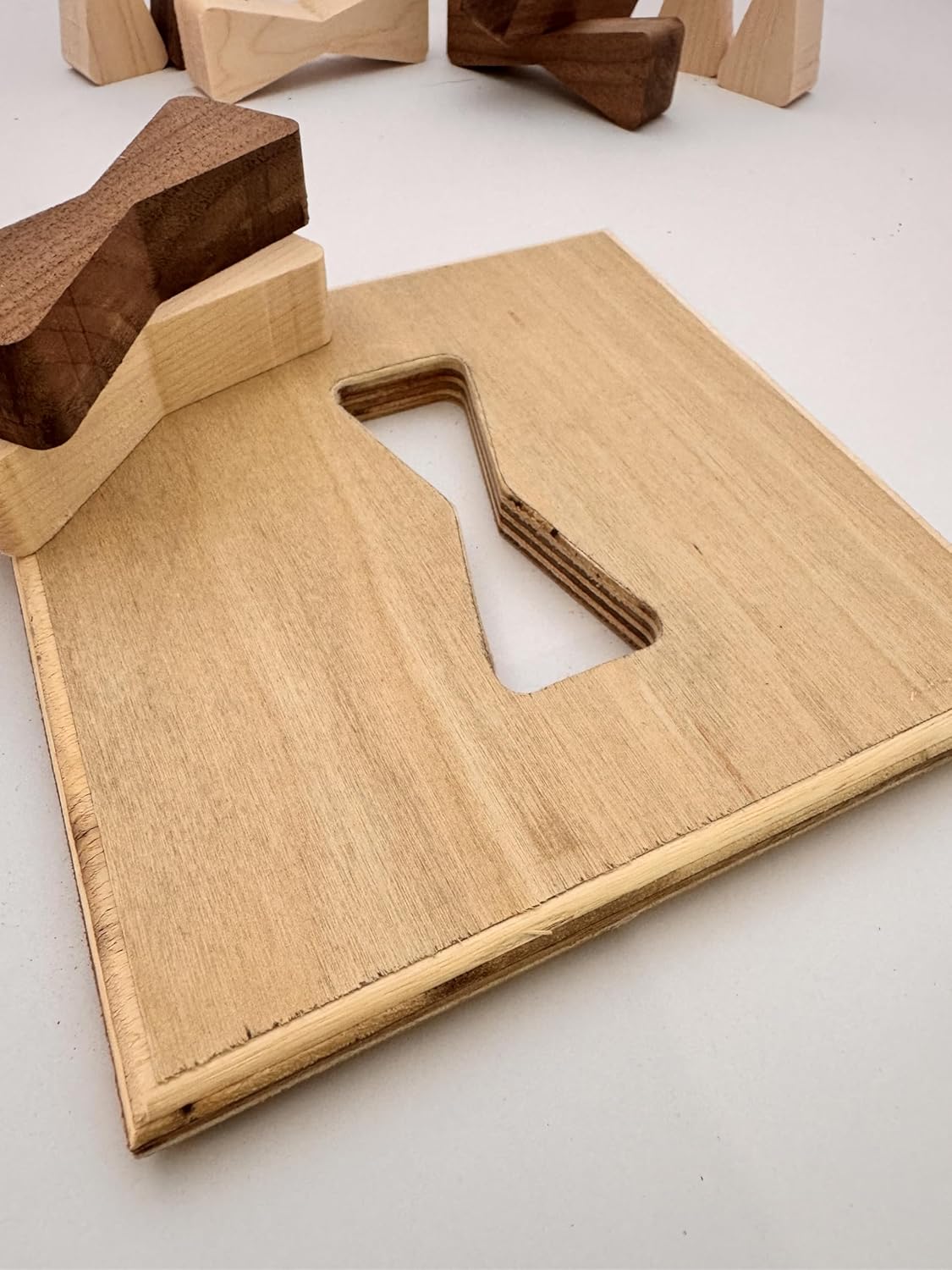 Walnut & Maple Bow Tie Inlays with Template