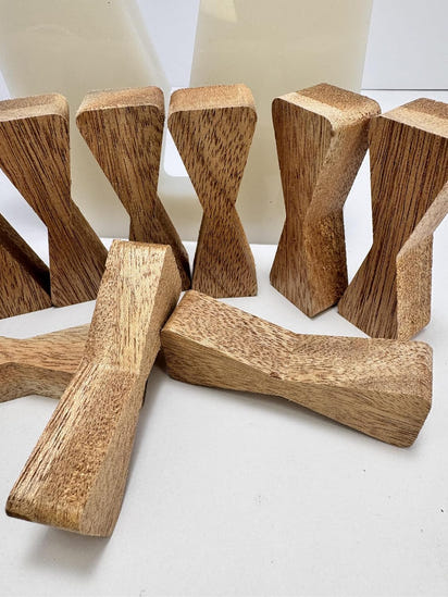 No Chiseling Bow Tie Inlays - Mahogany Wood Inlays For Wood Working With Router Template