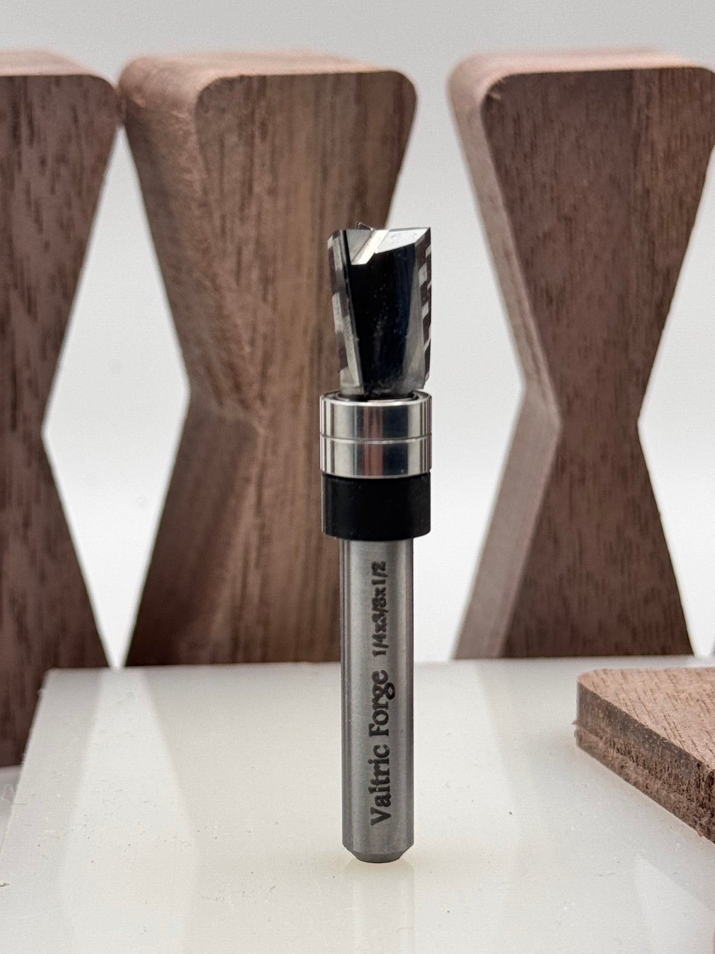 Elegant Walnut Bow Tie Inlay Set Of 9 + Template Set of 9 (optional router bit)